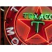 New Texaco Gasoline Motor Oils Porcelain Neon Sign - 48" Diameter